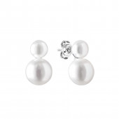 Cercei perle naturale albe din argint DiAmanti MS19404E-G